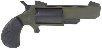 NAA Green Huntsman Conversion 22 LR/22 WMR 2" 5-Shot SAO Mini-Revolver