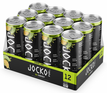 Jocko Fuel Go Lemon Lime Energy Drink 12 fl oz - 12 Pack