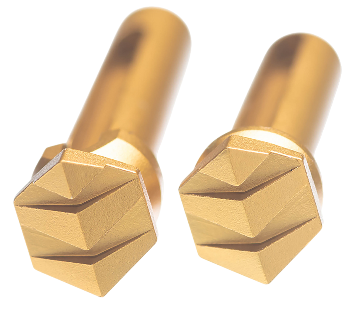 Tyrant CNC Enhanced Takedown Pins AR-15 7075 Aluminum Gold Anodized