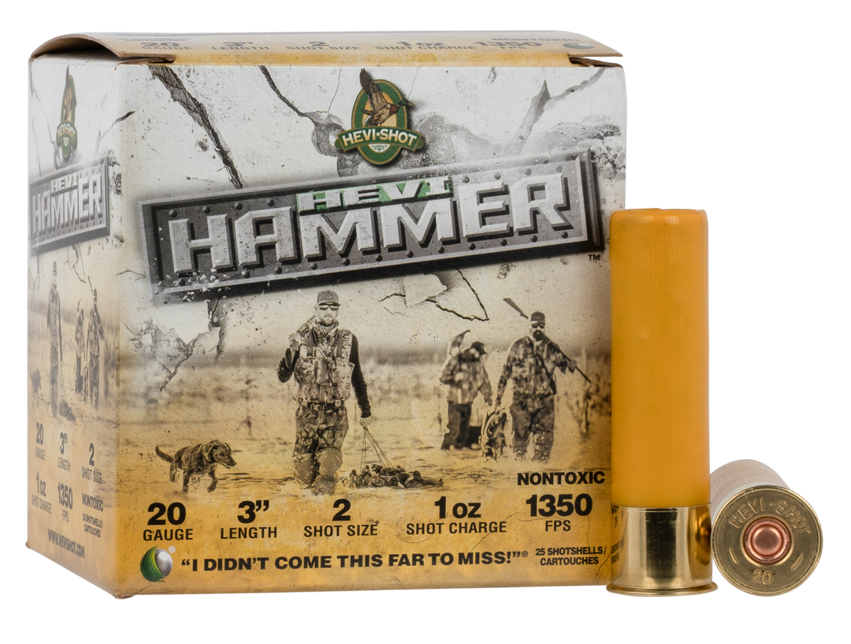 Hevishot HEVI-Hammer 20 Gauge 3" 1 oz #2 Shot 1350 fps - Box or Case