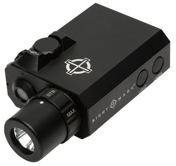 Sightmark LoPro Mini Combo Flashlight and Green Laser Sight 300 Lumen White LED Matte Black