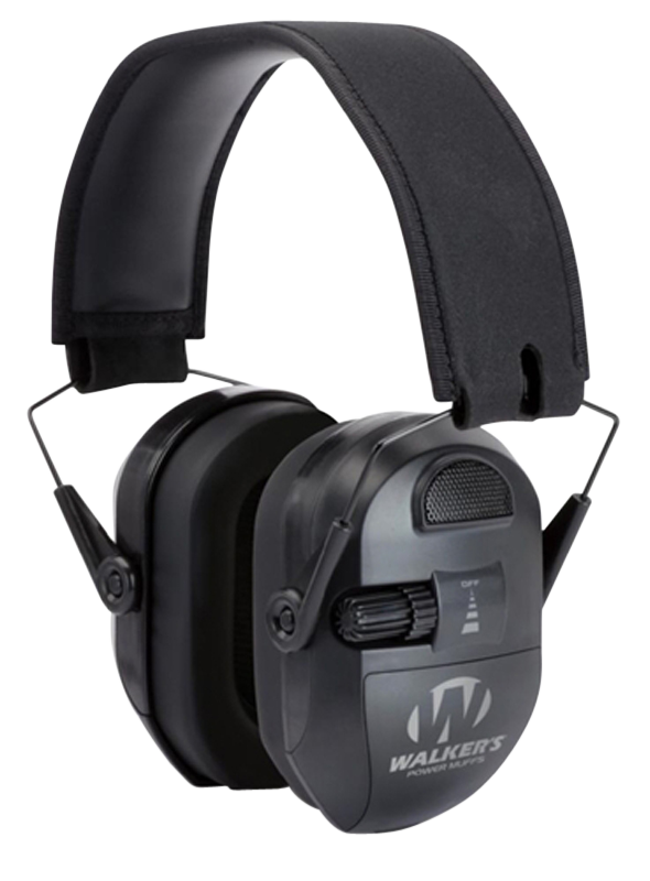 Walkers Game Ear Ultimate Power Muff 26 dB Over the Head Electronic Earmuff - Black