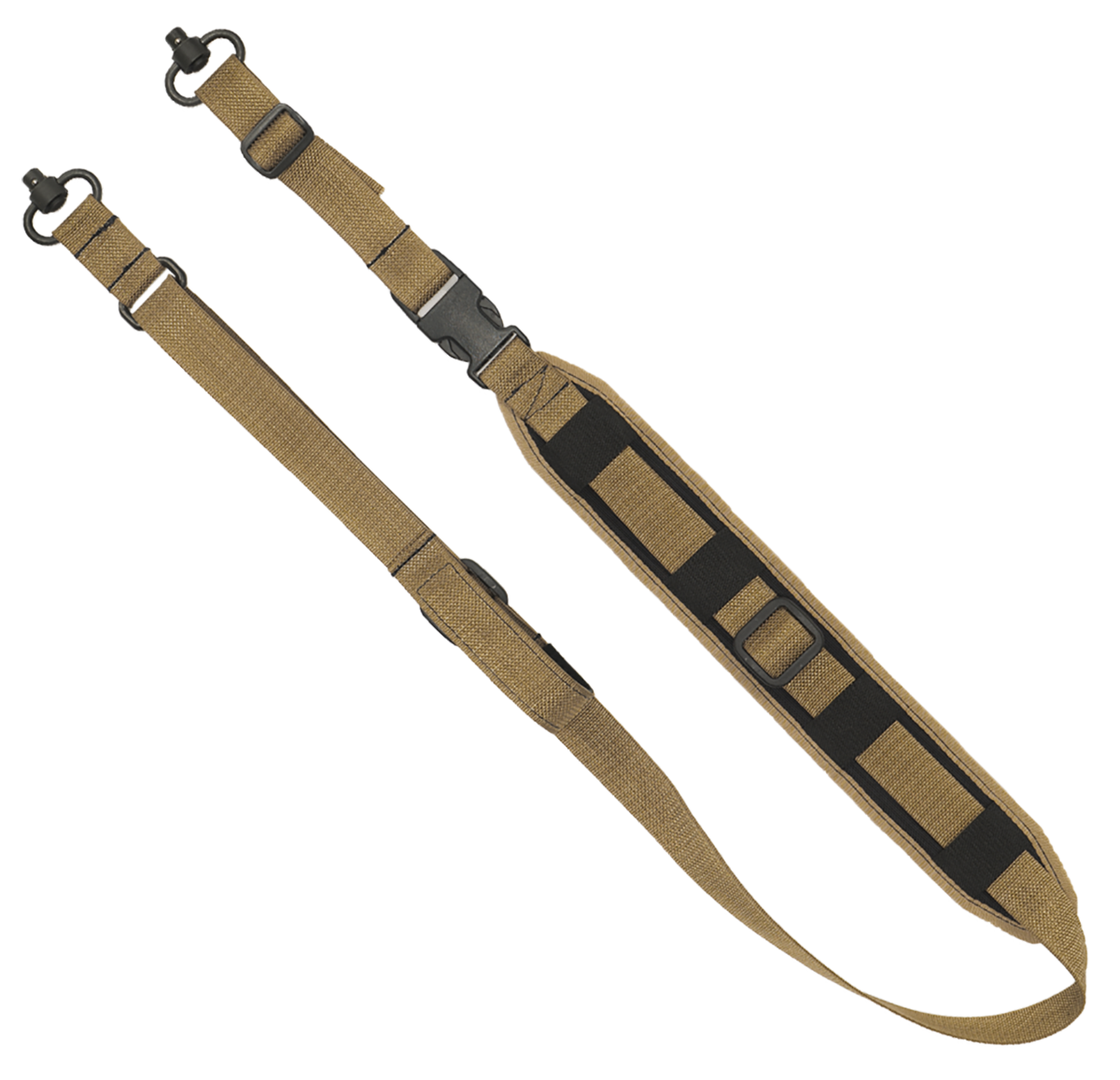 GrovTec QS 2-Point Sentinel Rifle/Shotgun Sling 2" Push Button Swivels - Coyote Brown