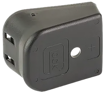 Glock Plus Two Magazine Floor Plate 9mm/40 S&W/357 Sig/45 ACP Black Polymer