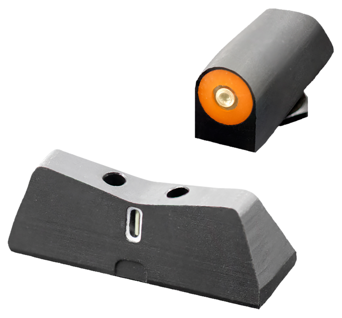 XS Sights DXT2 Big Dot Night Sights for Glock 42/43/43X/48 - Green Tritium Orange Outline Front / White Outline Rear
