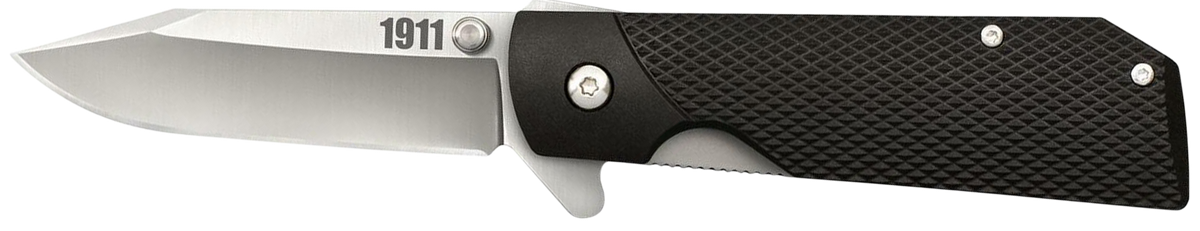 Cold Steel 20NPJAA 1911 3" Folding Clip Point Plain 4034 SS Blade Black Griv-Ex Handle