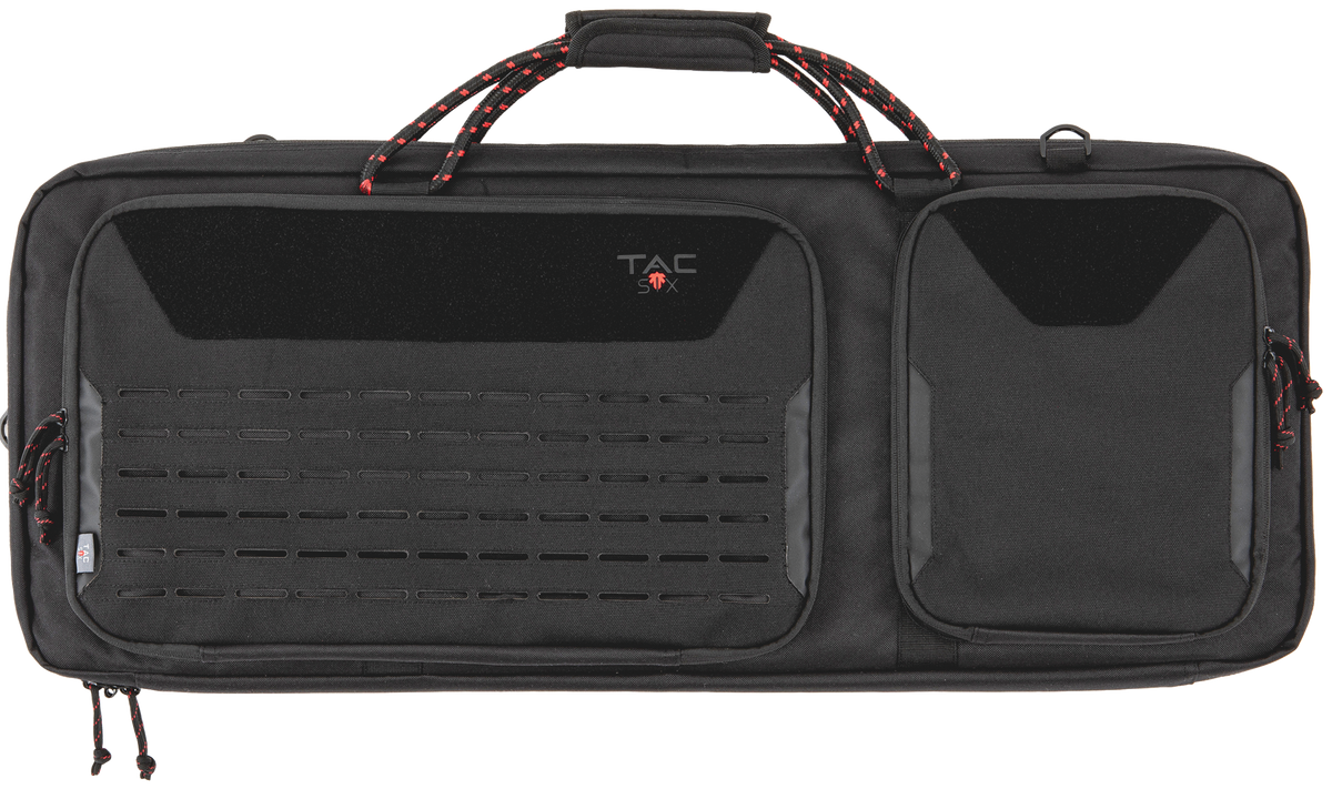Tac Six Squad 32" Tactical Rifle Case Black 600D Polyester Lockable