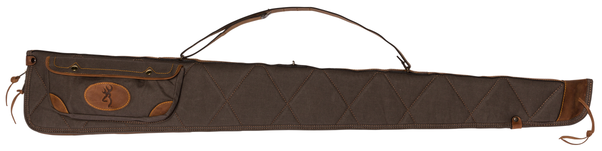 Browning Lona 52" Rifle Case Canvas Flint/Brown Closed-Cell Foam Padding