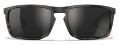 Wiley X WX Axe CAPTIVATE Polarized Black Mirror Safety Glasses - Matte Tortoise Brown Frame