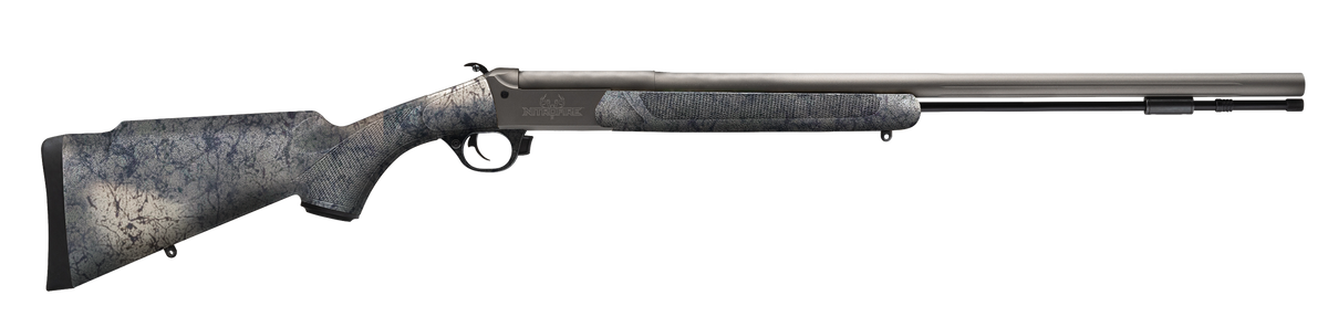 Traditions NitroBolt 50 Cal 24" Bolt Action Muzzleloader - Tungsten Cerakote Fluted Barrel, Desert Web Stock
