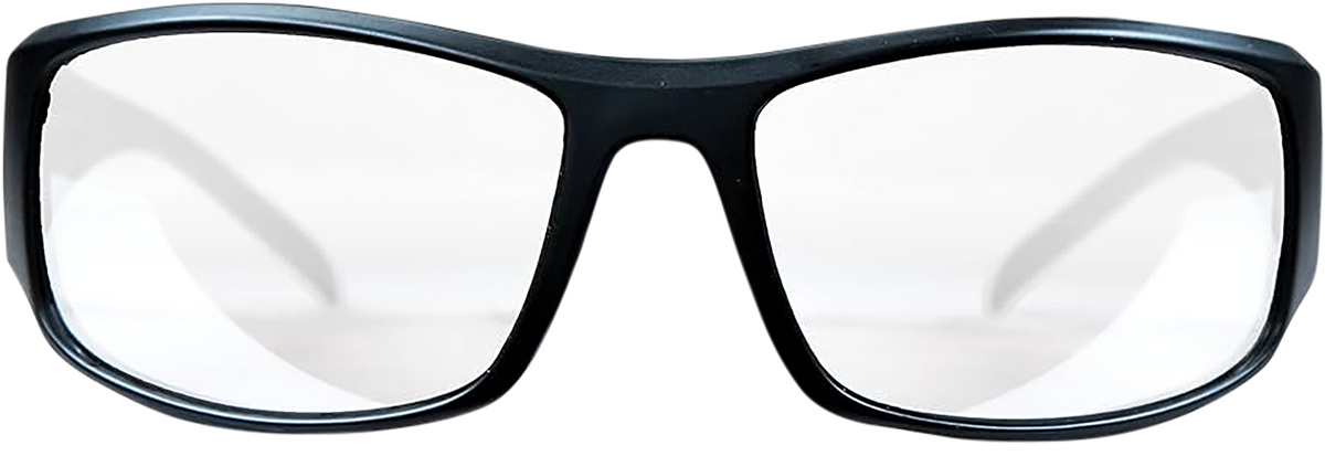 M&P Accessories Thunderbolt Shooting Glasses Full Size Clear Mirror Lens Black