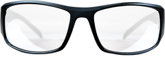 M&P Accessories Thunderbolt Shooting Glasses Full Size Clear Mirror Lens Black