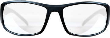 M&P Accessories Thunderbolt Shooting Glasses Full Size Clear Mirror Lens Black