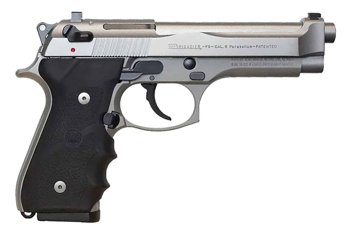 Beretta 92FS Brigadier Inox 9mm Luger 4.90" 15+1 DA/SA Semi-Auto Pistol