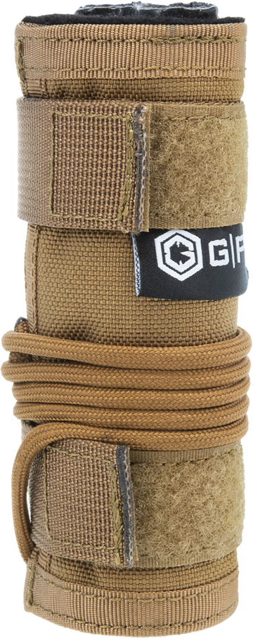 G Outdoors GPS Tactical Suppressor Cover 22 LR 5" 1000D Nylon Tan