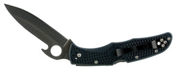 Spyderco Endura 4 Lightweight 3.81" VG-10 Drop Point Plain Gray FRN Folding Knife - Emerson Opener
