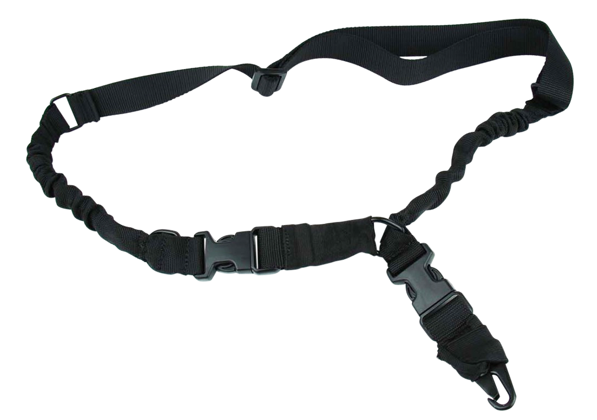 TacFire SL003B 2 To 1 Point Sling 30"-40" Black Nylon Adjustable Double Bungee Rifle