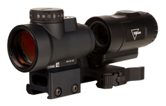 Trijicon MRO HD 1x/3x 25mm 2 MOA Red Dot / 68 MOA Circle Reflex Sight w/ 3x Magnifier - Matte Black