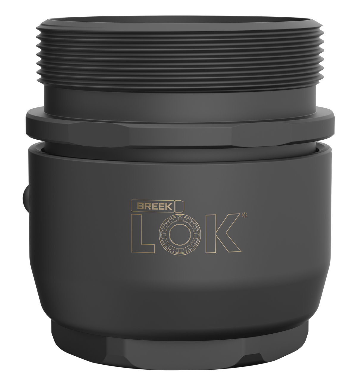 Breek Arms Breek LOK 3QD 1.375x24 TPI Titanium DLC Black Suppressor Mount