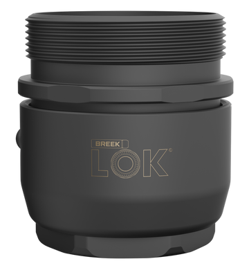 Breek Arms Breek LOK 3QD 1.375x24 TPI Titanium DLC Black Suppressor Mount
