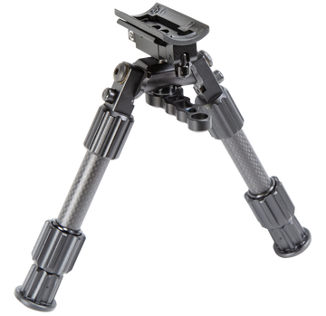 Caldwell Accumax Premium Carbon Fiber Bipod 6-9" Gray Swivel Stud