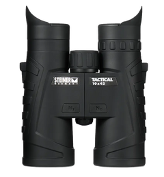 Steiner T1042 Tactical 10x42mm Roof Prism Binoculars - Black Makrolon Rubber Armor