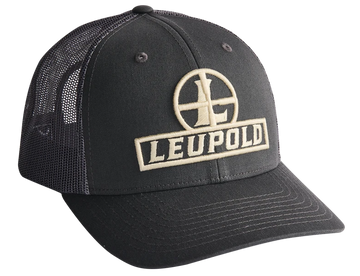 Leupold Reticle Trucker Hat Low Profile Snapback - Black