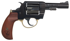 Henry H017BDM Big Boy .357 Mag/.38 Special 4" 6-Rd DA/SA Revolver - Blued, Birdshead Walnut