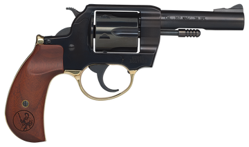 Henry H017BDM Big Boy .357 Mag/.38 Special 4" 6-Rd DA/SA Revolver - Blued, Birdshead Walnut