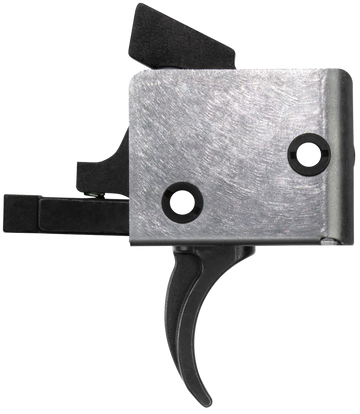 CMC Triggers 95503 Drop-In PCC 9mm AR-15/AR-10 Flat Single-Stage Trigger 3-3.5 lbs - Black/Silver