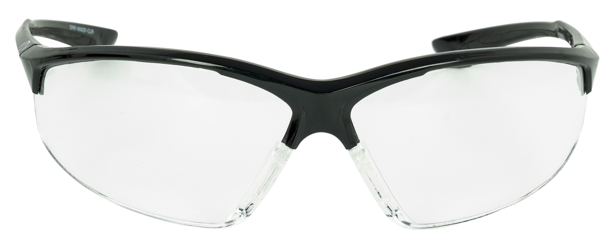 Walkers Game Ear IKON Tanker Ballistic Eyewear Clear Lens Matte Black Open Frame