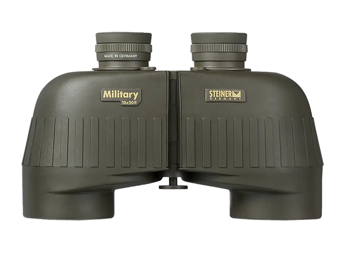 Steiner M1050r 10x50mm Military Binocular - SUMR Ranging Reticle & Laser Protection Filter, OD Green