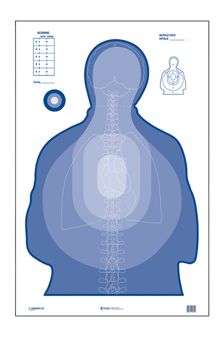 Action Target Federal Transitional Target Vital Anatomy A2 Paper Hanging Target 100/Box
