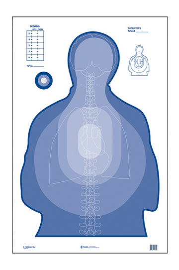 Action Target Federal Transitional Target Vital Anatomy A2 Paper Hanging Target 100/Box