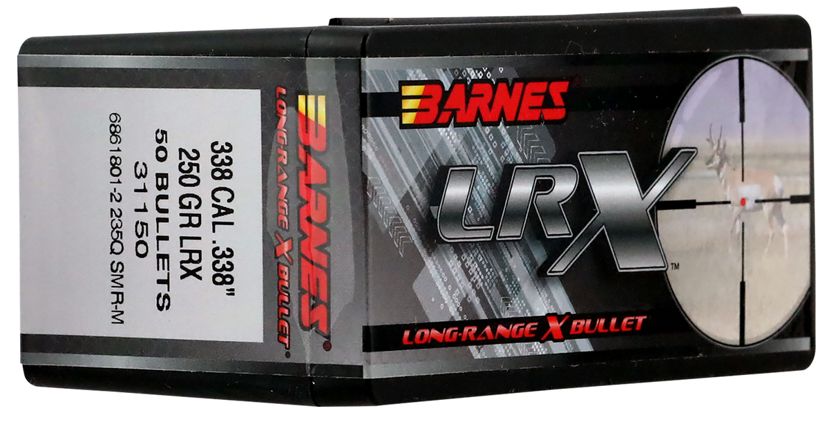 Barnes Bullets LRX .338 Cal 250gr Boat Tail 50/Box