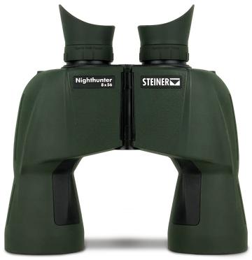 Steiner 2070 Nighthunter 8x56mm BaK-4 Porro Prism Auto Focus Binoculars - Matte Green Makrolon Rubber Armor