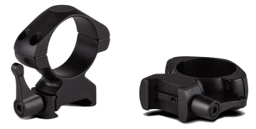 Konus 7406 Steel Rings 1" Quick Release High 0 MOA Matte Black - Pair