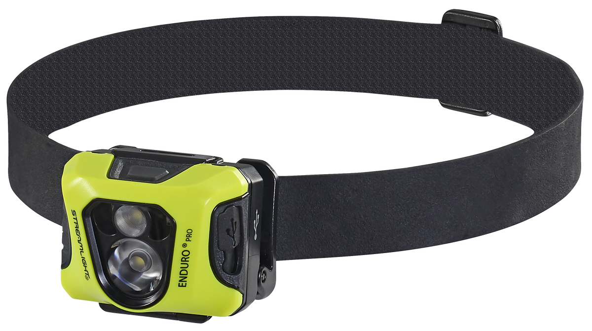 Streamlight 61436 Enduro Pro USB Headlamp 15/25/50/90/145/200 Lumens White LED - Black/Yellow