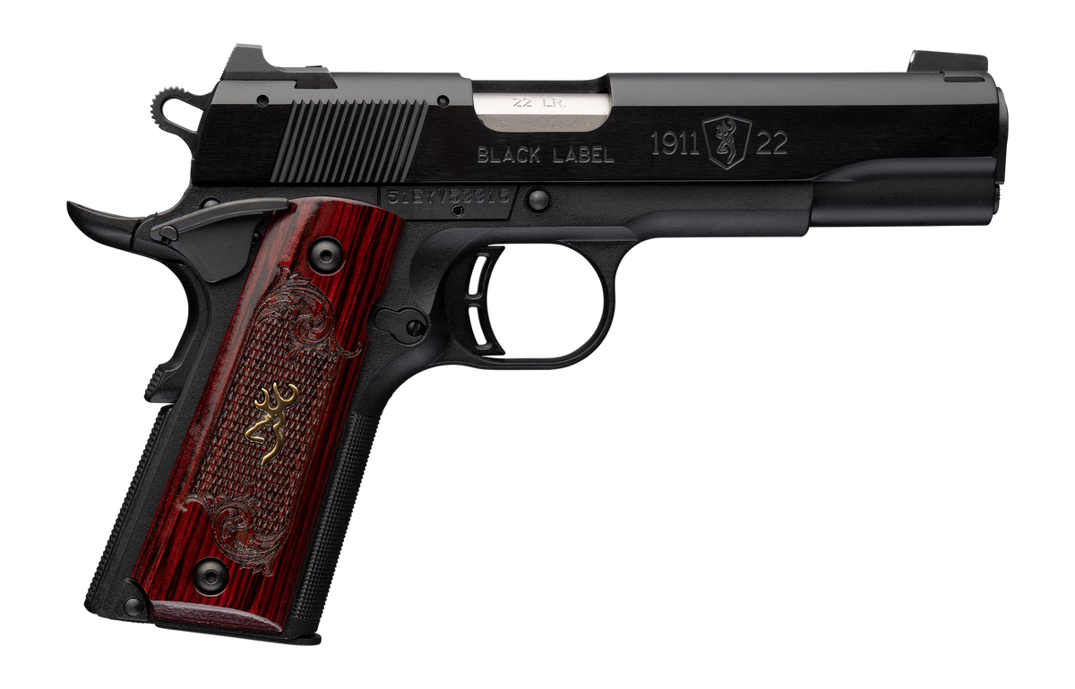 Browning 1911-22 Black Label Medallion Full Size 22 LR 4.25" 10+1 Semi-Auto Pistol