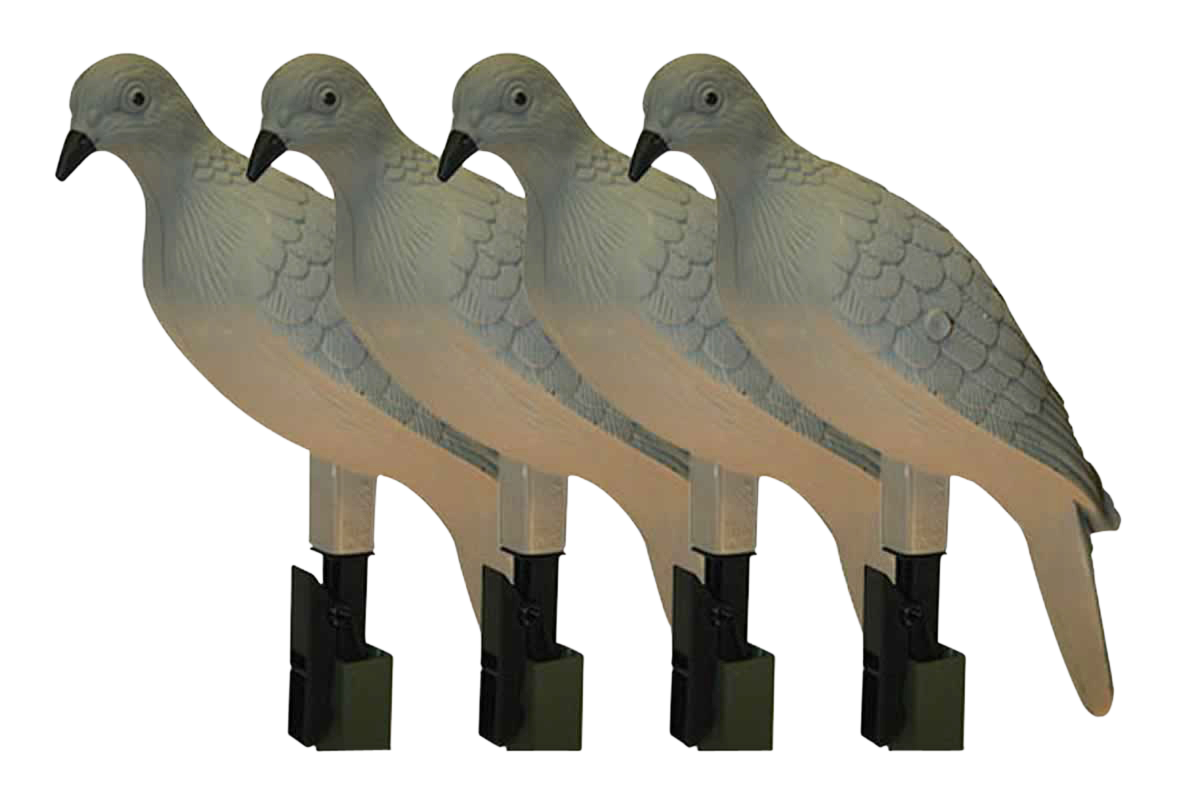 Mojo Outdoors HW9004 Clip-On Dove Species Natural 4-Pack Decoy