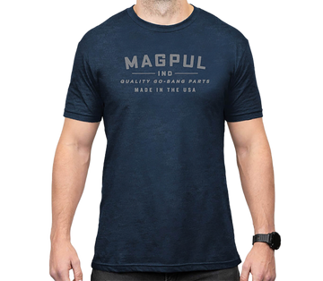 Magpul Industries Go Bang Parts CVC Short Sleeve T-Shirt - Navy Heather - Medium