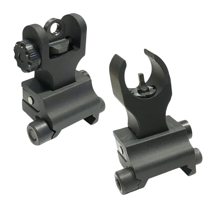 Samson True Back Up Front & Rear Sights 6061-T6 Aluminum Black Anodized - Fits Picatinny