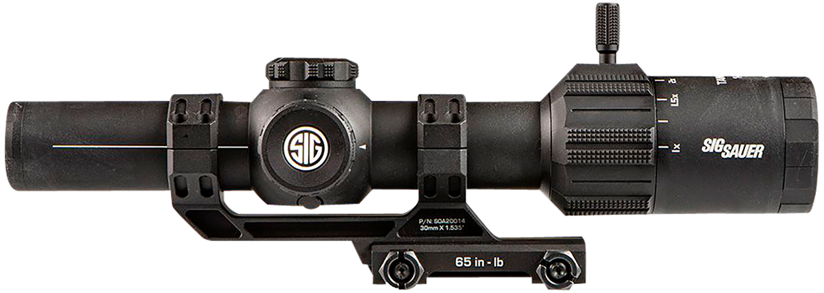 Sig Sauer Electro-Optics Tango-MSR LPVO 1-6x24mm 30mm Tube Illuminated BDC6 Reticle Black - w/ALPHA-MSR Mount