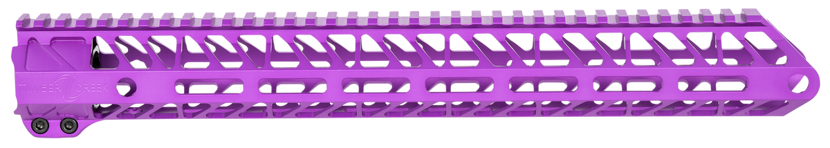 Timber Creek Outdoors Enforcer 15" M-LOK Handguard - Purple Anodized AR-15