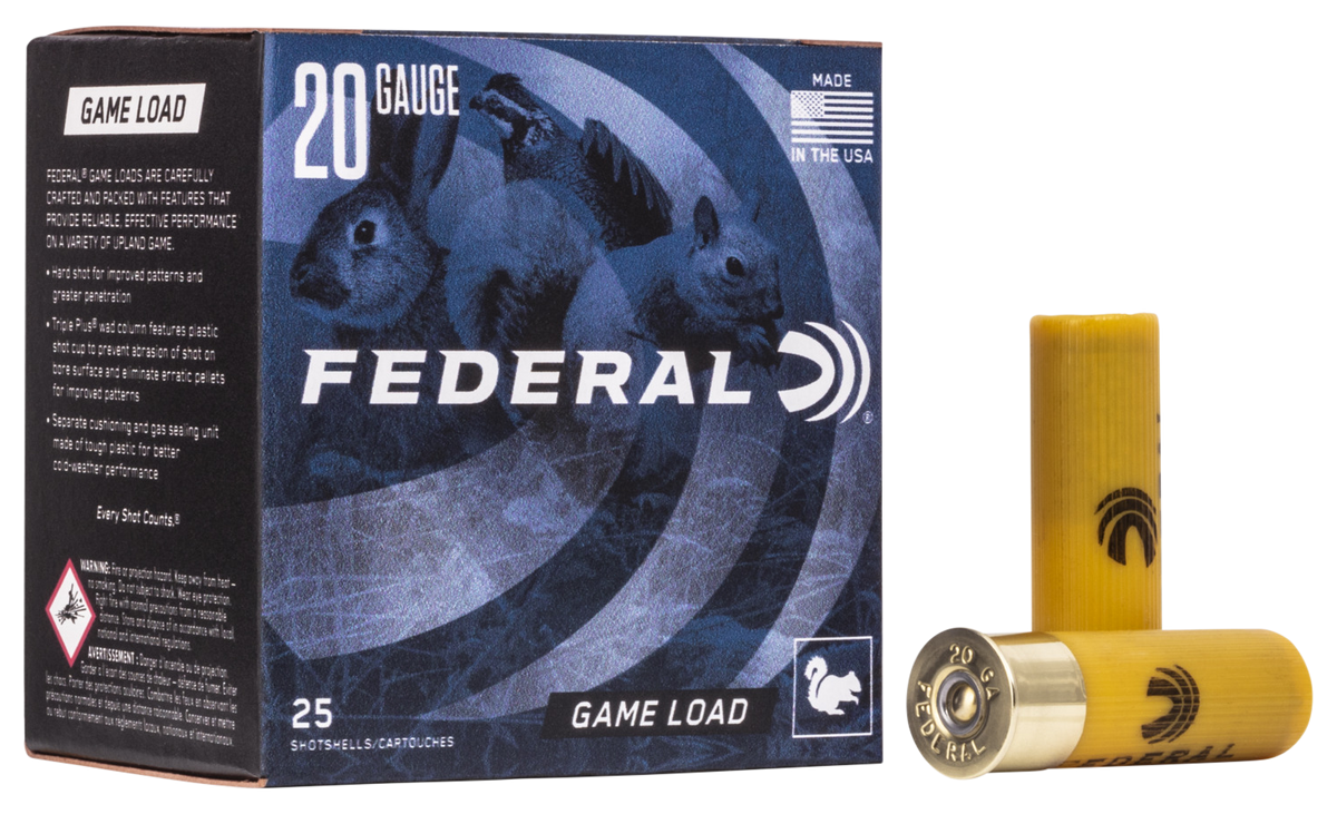 Federal Game-Shok Upland 20 Gauge 2.75" 7/8 oz 7.5 Shot 25 Rd - Box or Case