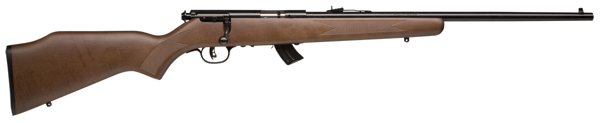 Savage Mark II G 22 LR 21" 10+1 Bolt-Action Rifle - Satin Brown Wood Stock