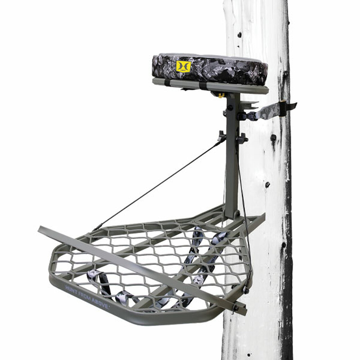 Hawk Helium Pro Hang-On Tree Stand Aluminum Gray 24" W x 30" D