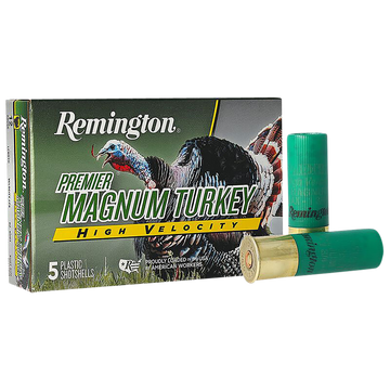Remington Ammunition Premier Magnum Turkey 12 Gauge 3.5" 2 oz #5 Shot 5 Rd - Box or Case
