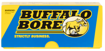 Buffalo Bore Ammunition Strictly Business Hunting & Sniping 458 SOCOM 350gr Semi-Jacketed Flat Point 20 Rd - Box or Case