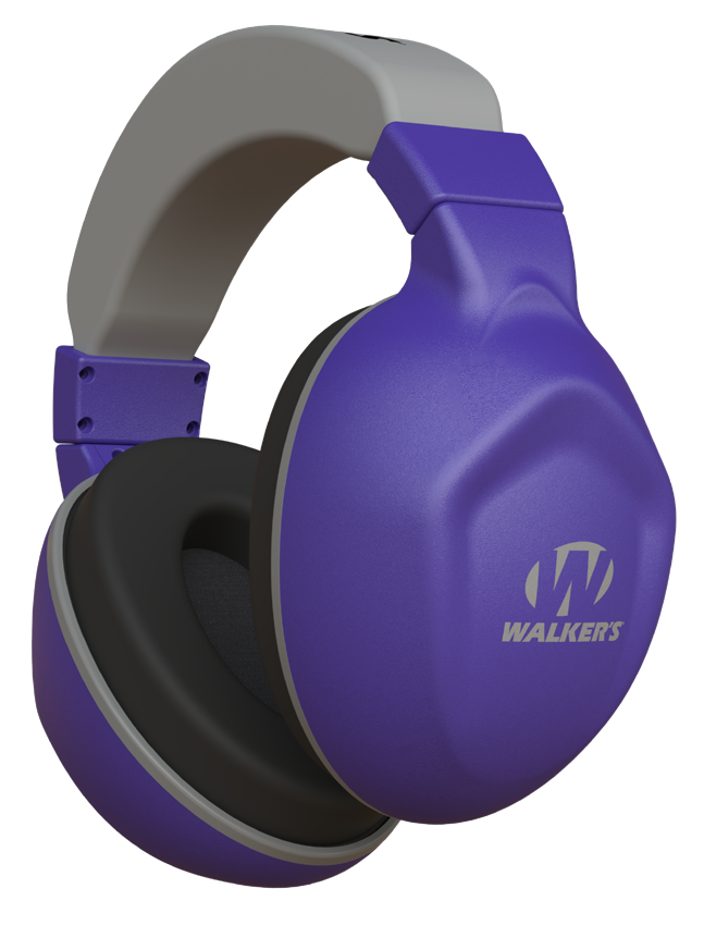 Walkers Game Ear Boomers Youth Passive Muff - Plum